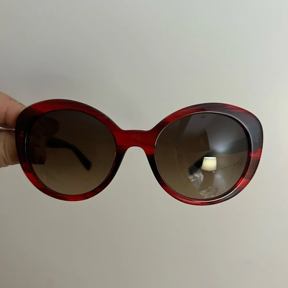 Versace Red and Black Sunglasses - Picture 2 of 10